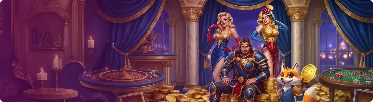 Large promotional banner for casino games Abouts slots